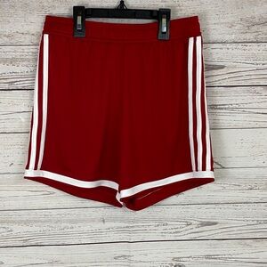 2 Adidas Climalite Shorts Red with White Trim and White with Blue Trim